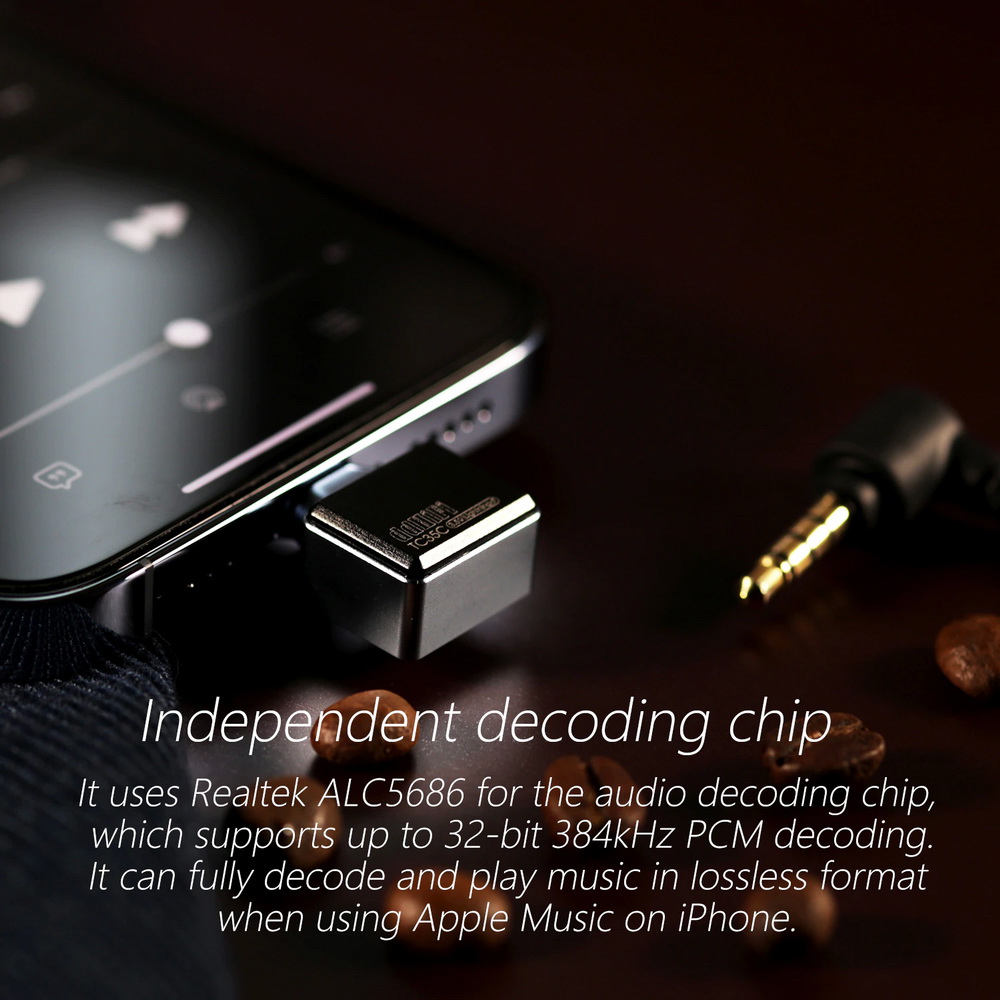 DD TC35C แจ็คแปลง TypeC/Lightning ให้รองรับหูฟัง 3.5mm มาตรฐาน