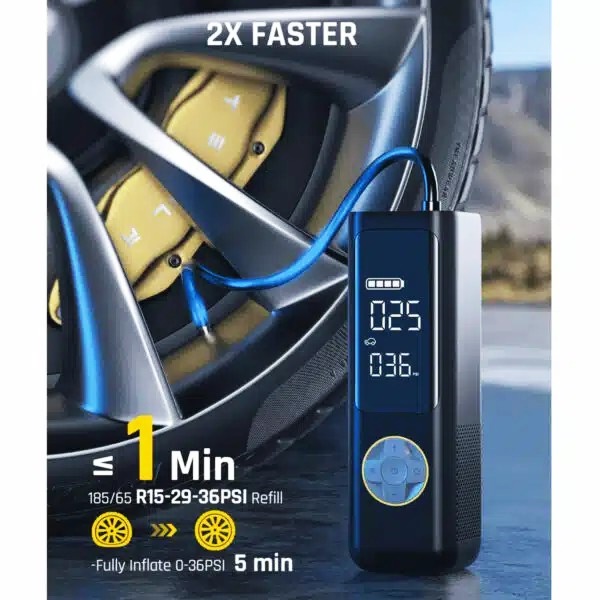 สูบลมไฟฟ้า Fanttik X8 APEX แรงดันสูง 150 PSI สูบเร็ว 2 เท่า ใช้ได้ทั้งรถยนต์ มอเตอร์ไซค์ จักรยาน ลูกบอล แบตเตอรี่ 7800 mAh พกพาง่าย