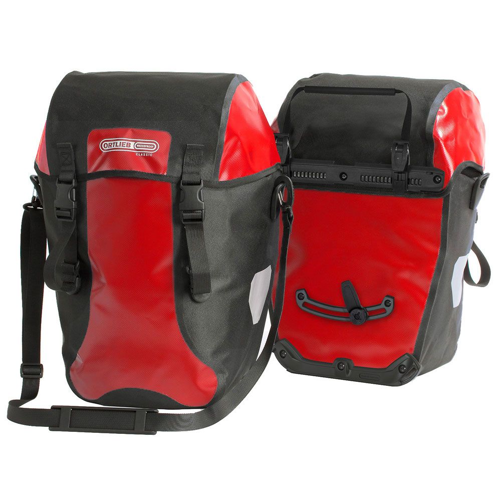 ORTLIEB BIKE-PACKER CLASSIC กระเป๋าทัวร์ริ่ง 20 ลิตร, สีแดง,ดำ,น้ำเงิน