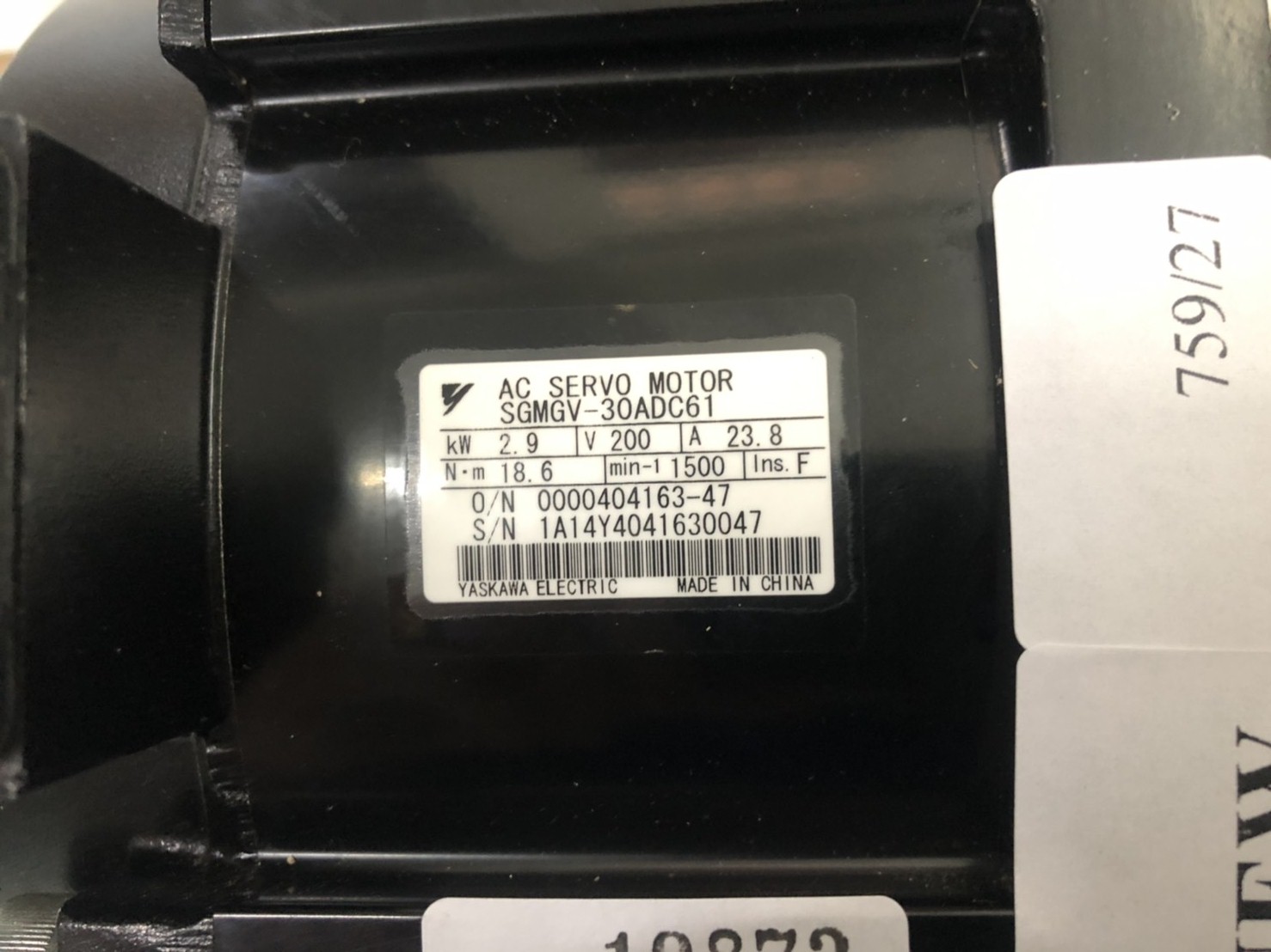 SGMGV-30ADC61 SERVO MOTOR " YASKAWA "