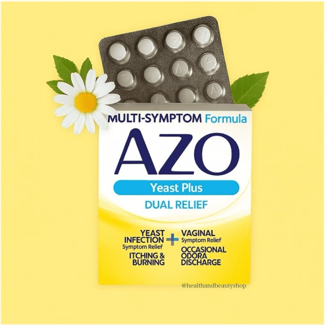 Azo Yeast Plus 60 Tablets