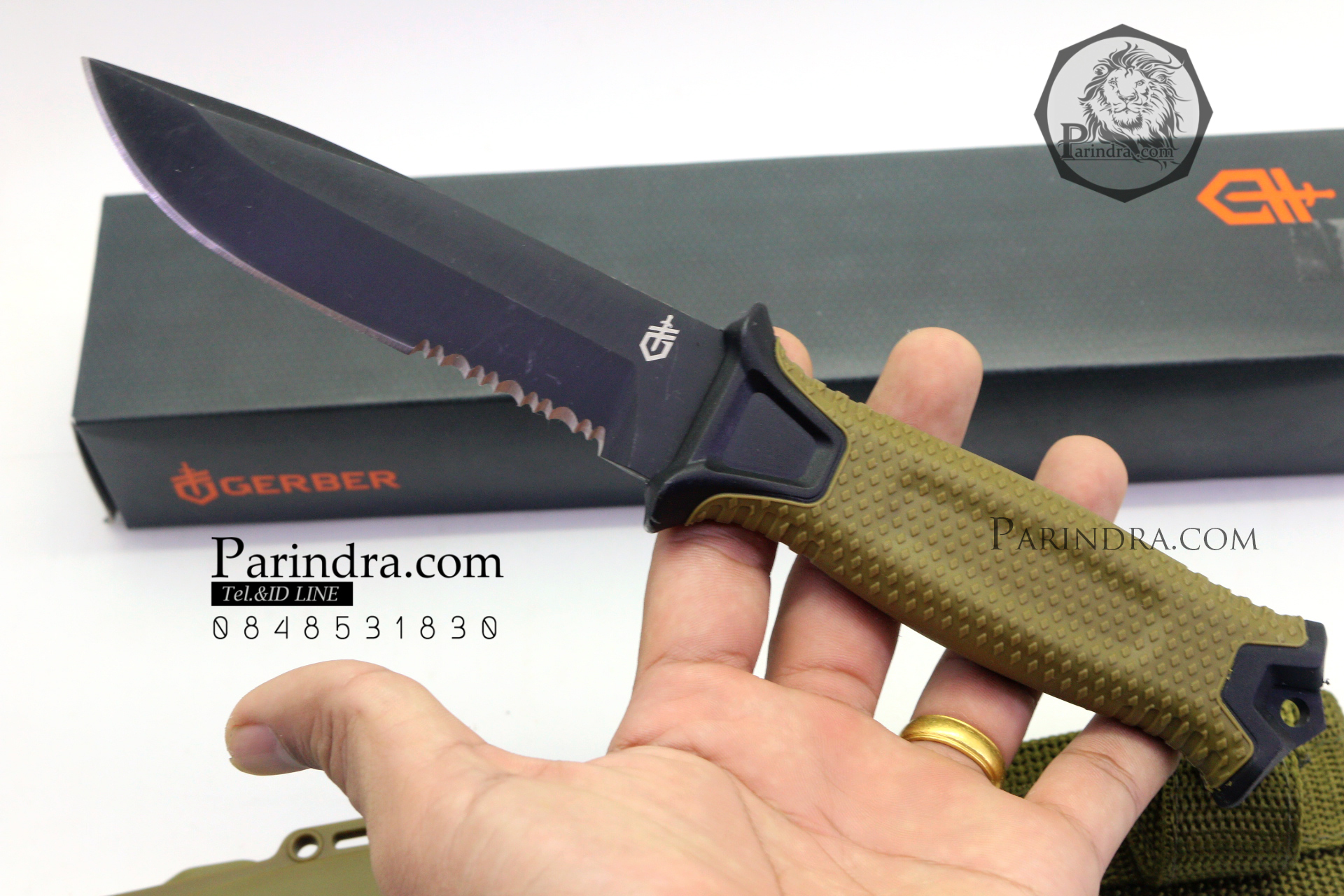 มีดใบตาย Gerber Strong Arm Semi serrated Fixed Blade OEM ขนาด 10 นิ้ว หล่อสุดๆ A++