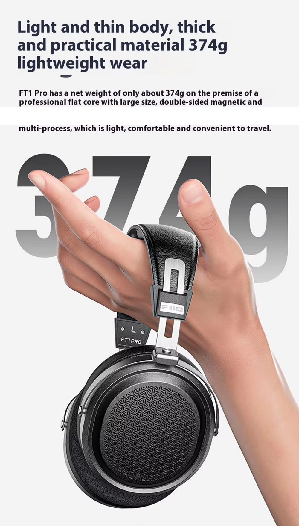 FiiO FT1 PRO หูฟังเฮดโฟนไดรเวอร์ Planar เสียงชัดเจน เวทีเสียงกว้าง ประกันศูนย์ไทย