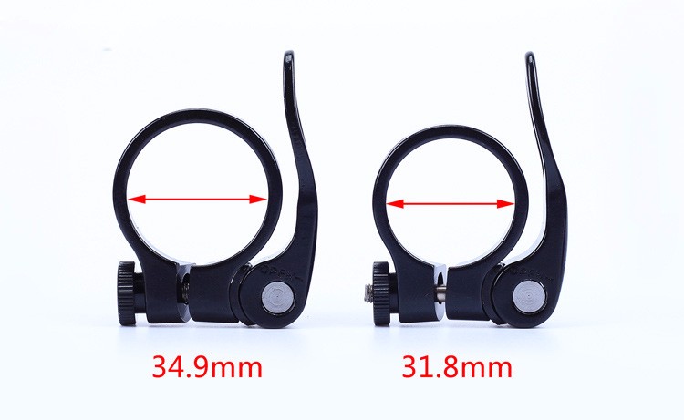 รัดหลักอาน RISK alloy Quick release seatPOST clamps 31.8,34.9mm. ,K92 แบบปลดเร็ว