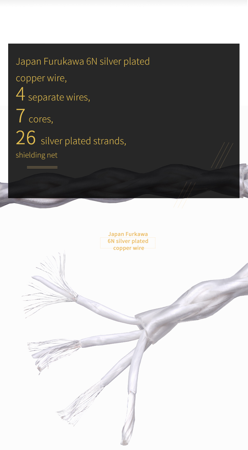 ขาย Shanling L2 สาย USB Type C เป็น Micro USB คุณภาพดี ทองแดงชุบเงินแบบ 30 AWG Mini to Mini ยาว 10CM