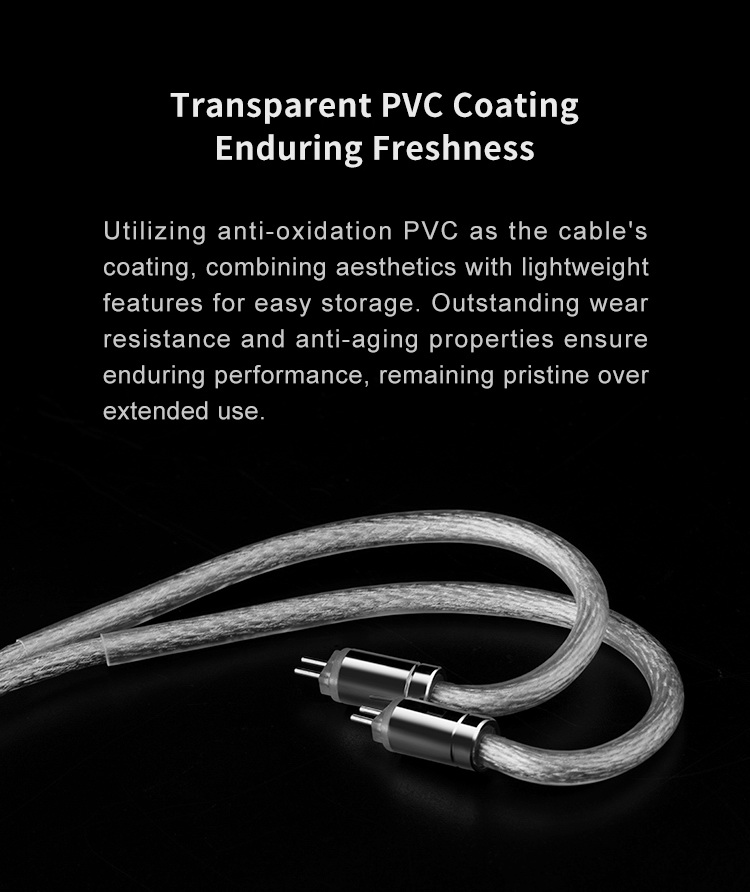 Simgot LC7 สายอัพเกรดหูฟัง OFC+ชุบเงิน โครงสร้าง Coaxial Litz เปลี่ยนหัวแจ็คได้