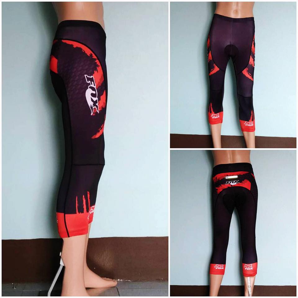 กางเกงปั่นจักรยาน ขาสี่ส่วน Proteam (เป้าเจล 16D พร้อมแถุบซิลิโคนปลายขา ( 4 ส่วน)