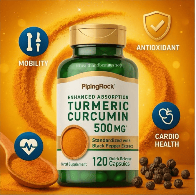 Piping Rock Turmeric Curcumin Advanced Complex 1500 mg 120 Capsules