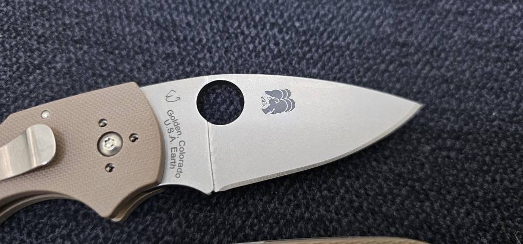 SPYDERCO LIL' NATIVE MID BACK LOCK BROWN G-10 CPM 15V SPRINT RUN