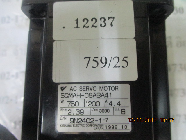 SGMAH-08ABA41 SERVO MOTOR " YASKAWA "