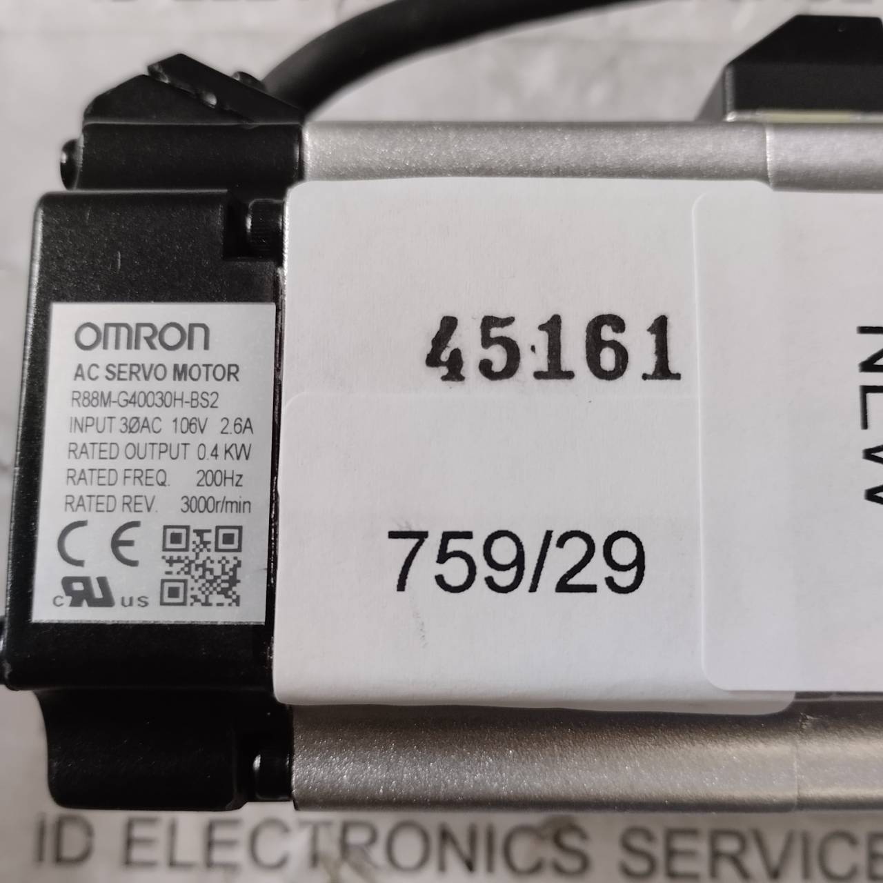 R88M-G40030H-BS2 SERVO MOTOR " OMRON "