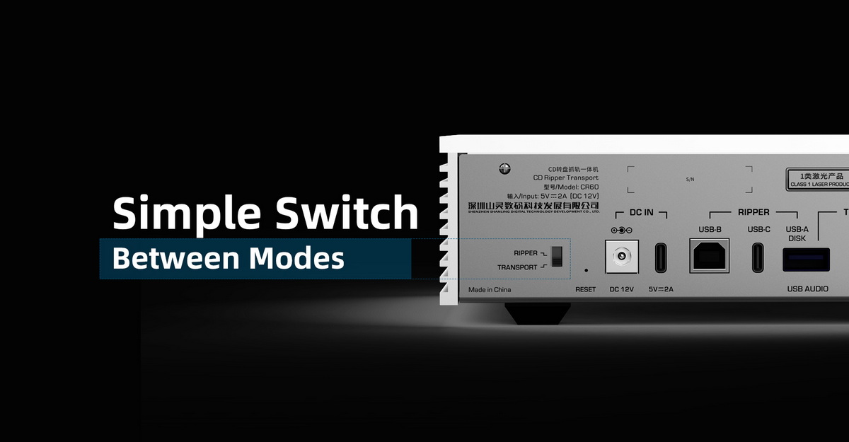 Shanling CR60 เครื่องเล่น CD สุดคุ้ม RIP CDได้ หัวอ่าน Sanyo HD850 ประกันศูนย์ไทย