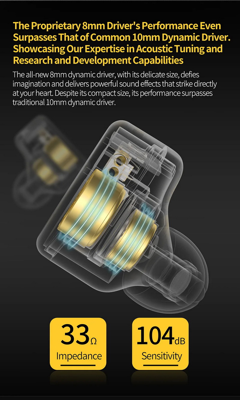 KZ Merga หูฟัง IEMs 2 ไดรเวอร์ Dynamic เบสทรงพลัง เส้นโค้งเสียงที่ดีเยี่ยม ประกันศูนย์ไทย