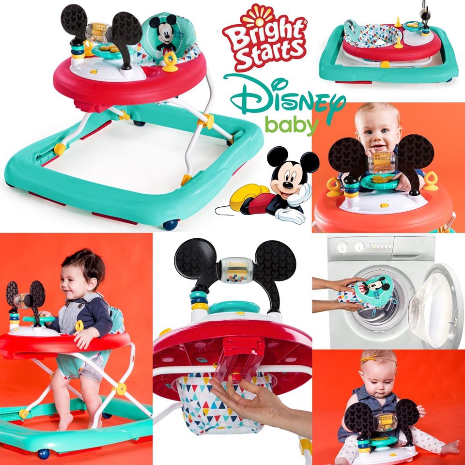 รถหัดเดิน มิกกี้เม้าส์ Bright Starts Disney Baby Mickey Mouse Walker with Activity Station - Happy Triangles