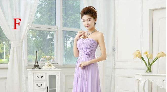 พร้อมส่ง ชุดราตรีสั้น ชุดเพื่อนเจ้าสาว สีม่วงอ่อน Lavender Lv-001B