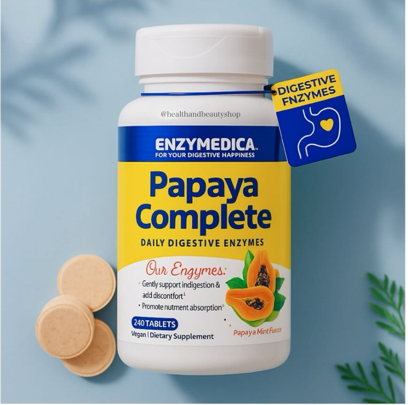 Enzymedica Papaya Complete Papaya Mint 120 Tablets
