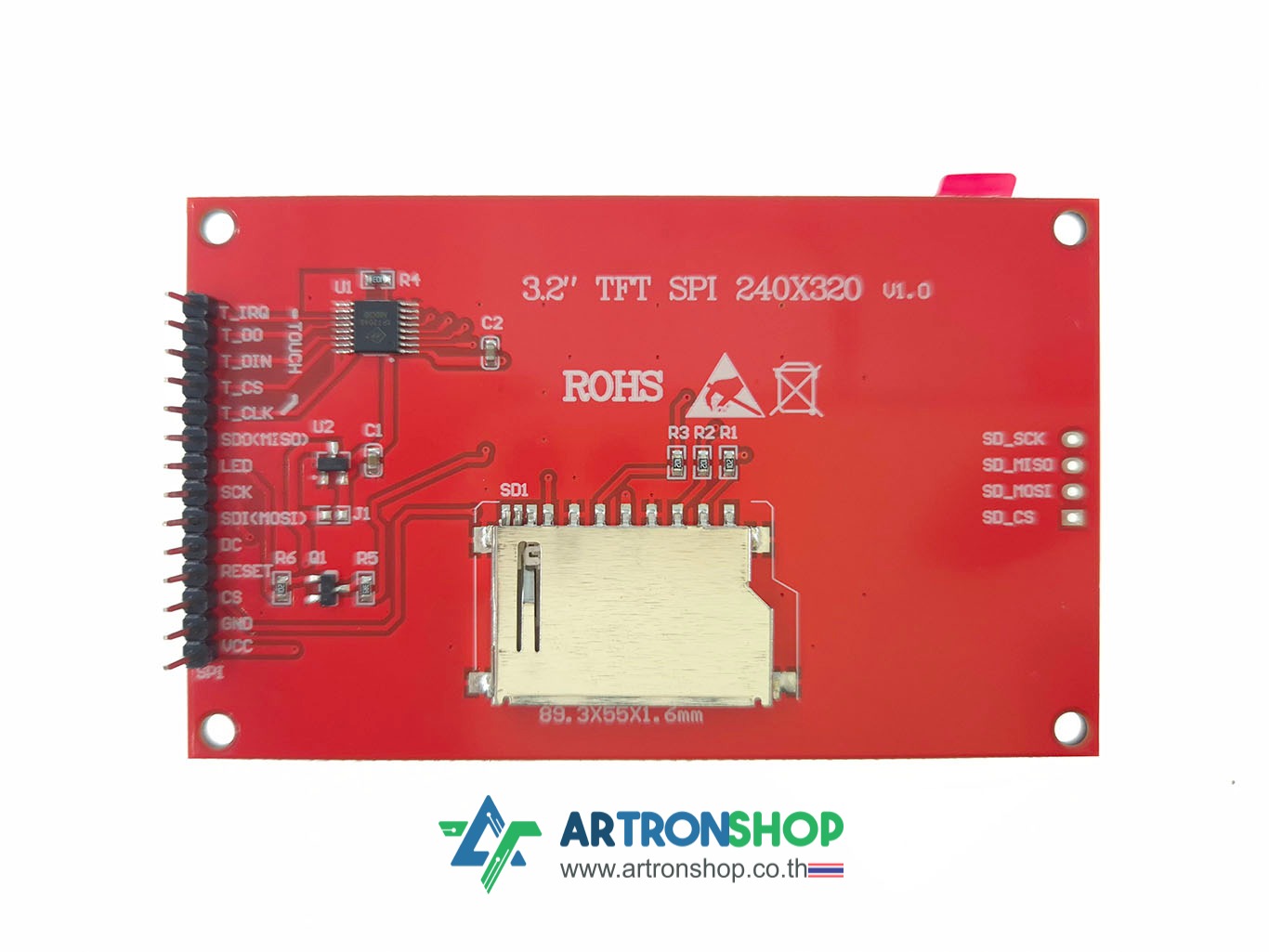 จอ TFT LCD ขนาด 3.2 นิ้ว ทัช Resistive ILI9341 4-Wire SPI