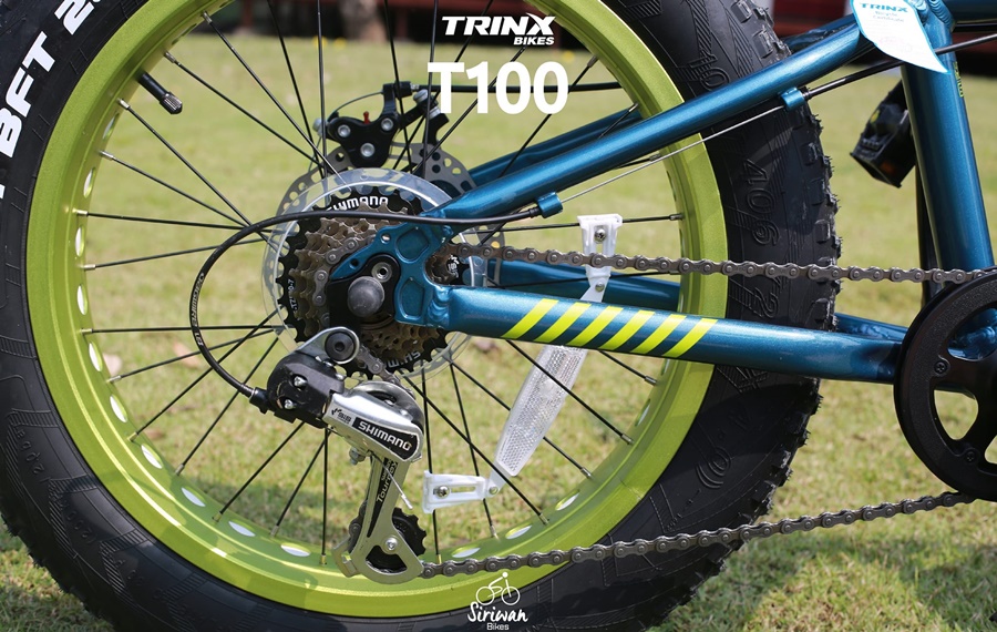 จักรยานมินิ Fatbike ล้อโต Trinx T100 เกียร์ชิมาโน่ 7สปีด เฟรมอลู ล้อ20นิ้ว, TRINX MY2023