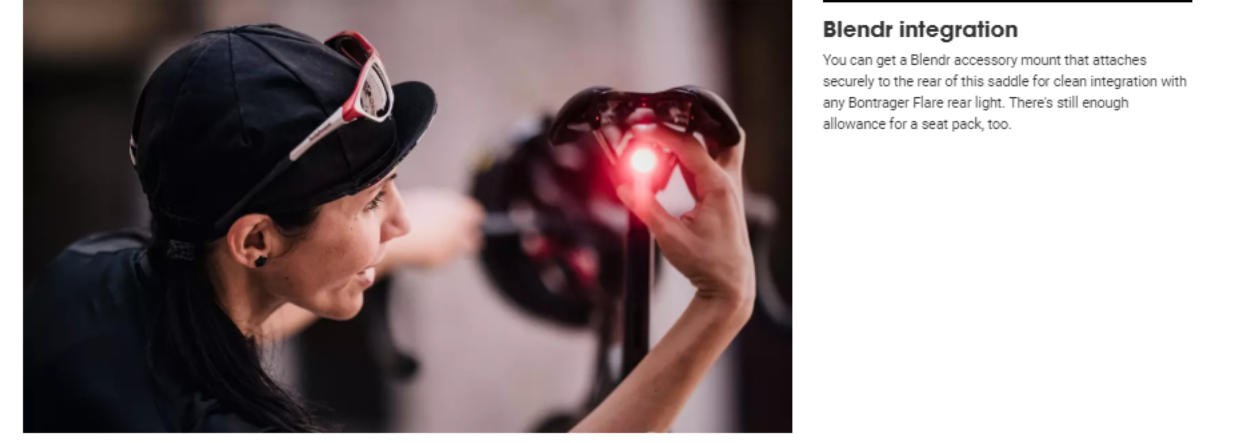 เบาะจักรยาน Bontrager Aeolus Pro Bike Saddle, Model 27093 รางคาร์บอน