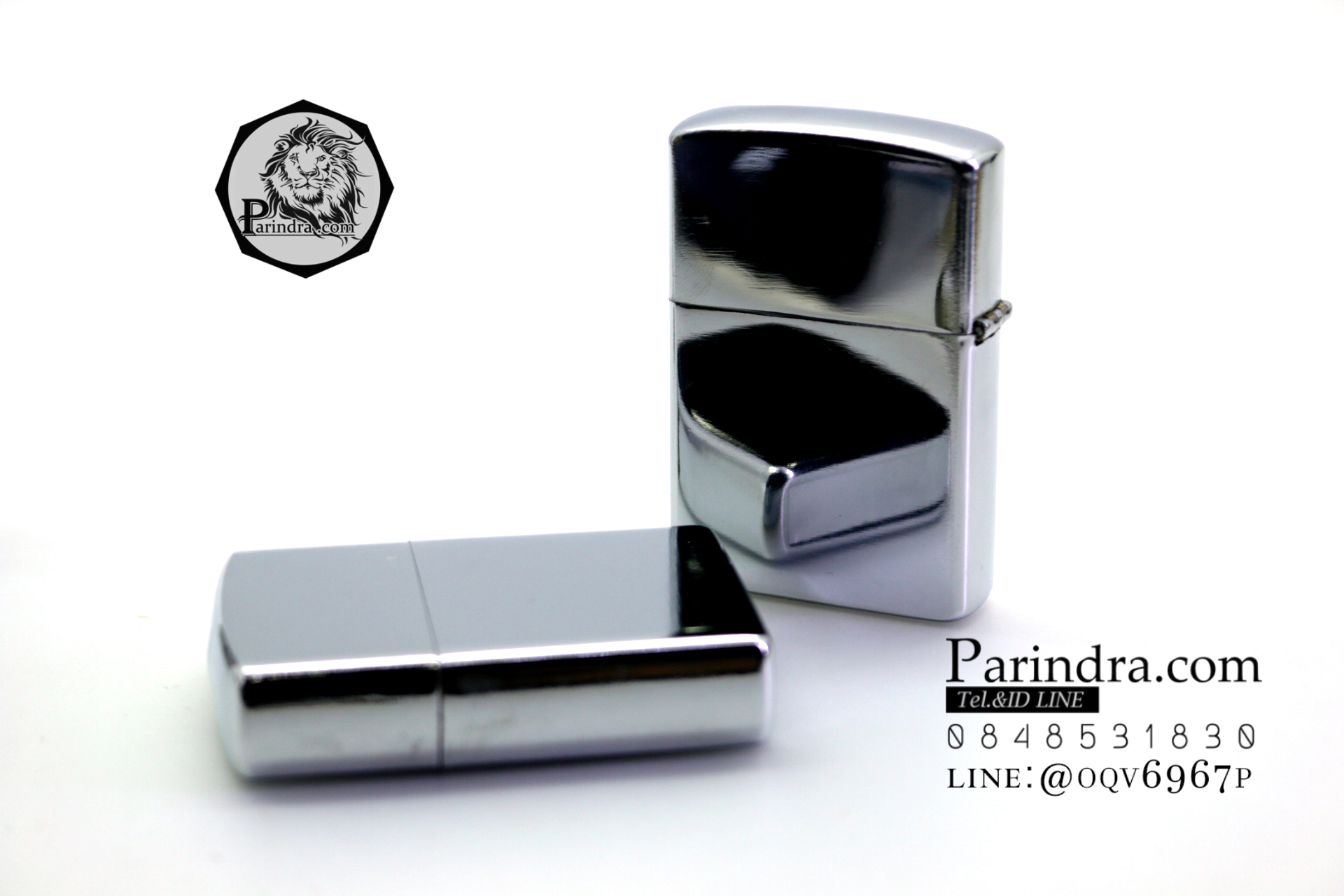 ไฟแช็ก Earth ลายสีเงินเงา เติมน้ำมันรอนสัน