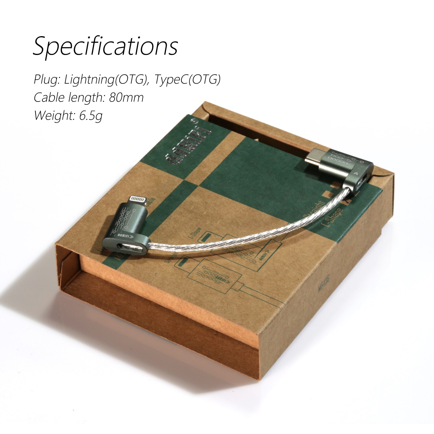 ขาย DD MFi06 สายแปลง Lightning เป็น USB TypeC สายชุบเงิน 6N OCC