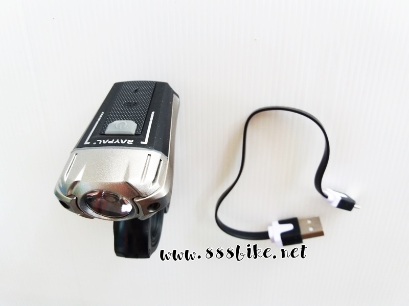 ไฟหน้า RAYPAL Front Light ชาร์ต USB, RPL-2273 สีดำ