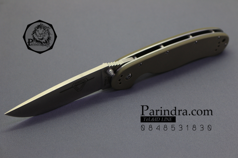 มีดพับ ONTARIO Model-1 ด้าม สีน้ำตาลเทา คมกริบ ขนาด 8 นิ้ว (OEM)