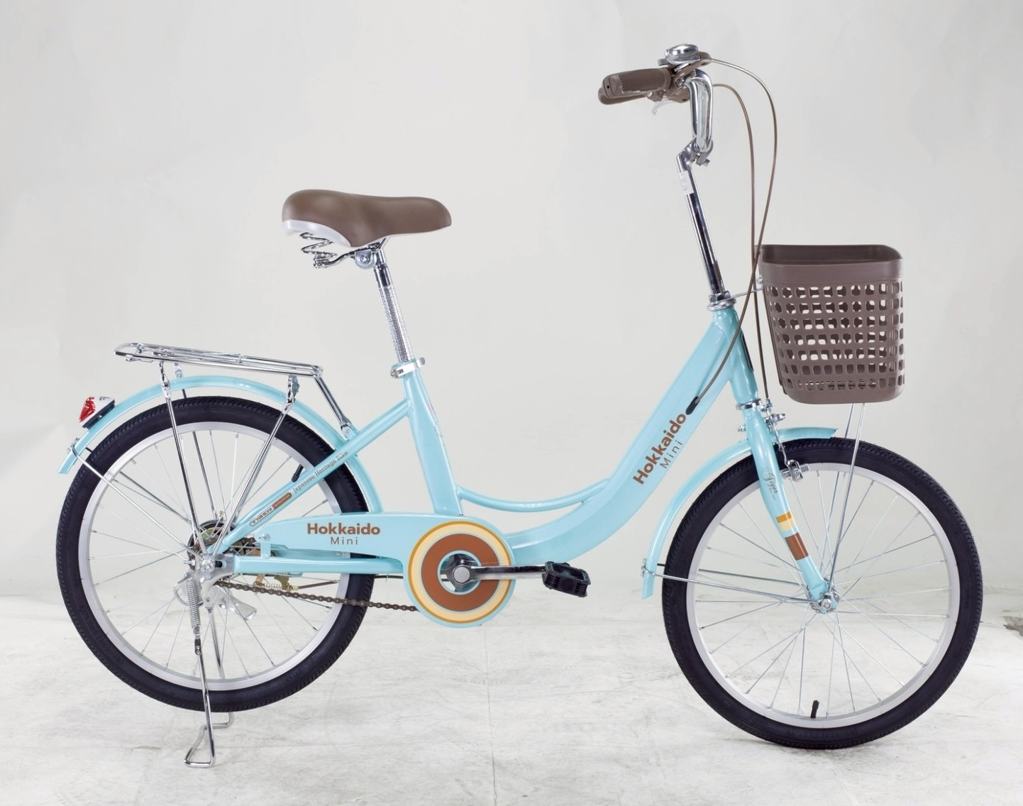 จักรยานแม่บ้านญี่ปุ่น TIGER HOKKAIDO MINI 20" City bike รุ่น ฮอกไกโด ล้อ 20 นิ้ว พร้อมตะกร้าวินเทจ ตัวถังแข็งแรง ล้ออลูมิเนียม สีสันสดใส NEW2025