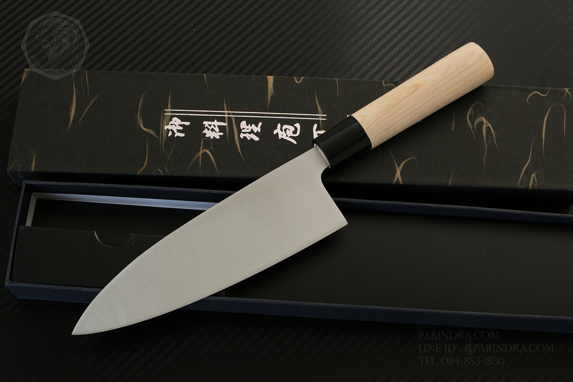มีดเดบะ เชฟญี่ปุ่น ด้ามไม้ ลับคมด้านเดียว คมสุดยอด ขนาด 12 นิ้ว คุณภาพดีมาก