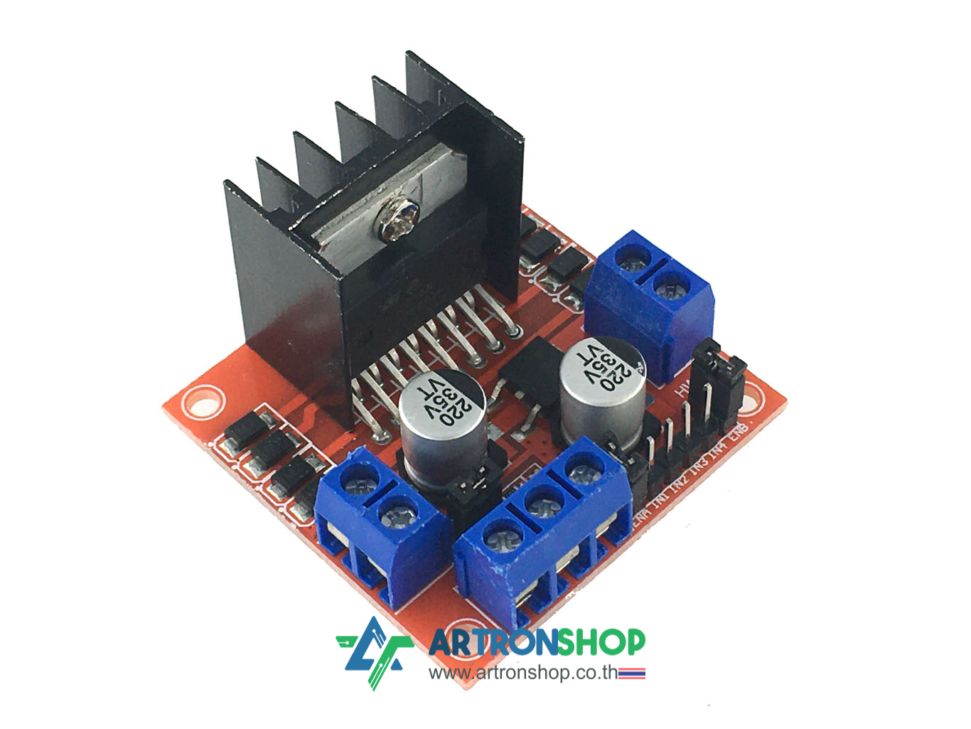 L298N motor driver board module โมดูลขับมอเตอร์ 2 ตัว