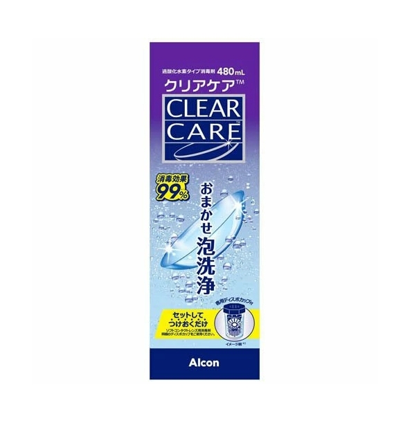 น้ำยาล้างคอนแทคเลนส์ AOSEPT Clear Care ขนาด 480milliliters