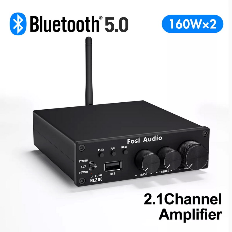 Fosi Audio BL20C Bluetooth Receiver Amplifier ClassD ชิป TDA7498E ประกันศูนย์ไทย