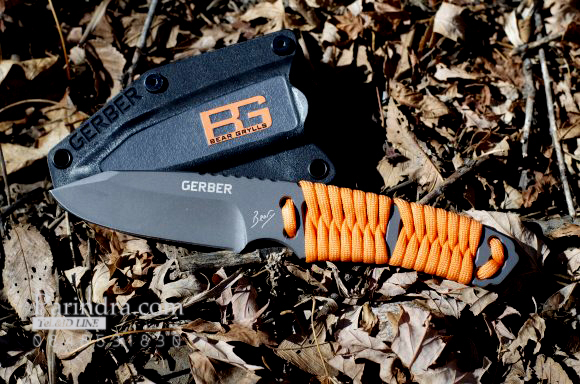 มีดใบตาย Gerber Bear Grylls Paracord Fixed Blade รุ่นเชือกพาราคอร์ดส้ม (OEM)