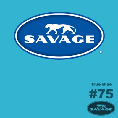 SAVAGE สีฟ้าจริง TRUE BLUE กว้าง 2.72 เมตร ยาว 11 เมตร CA7512 รหัส #75-12 กระดาษฉากหลัง ราคาส่ง ราคาถูก ส่งemsฟรี โทรด่วน0805576690