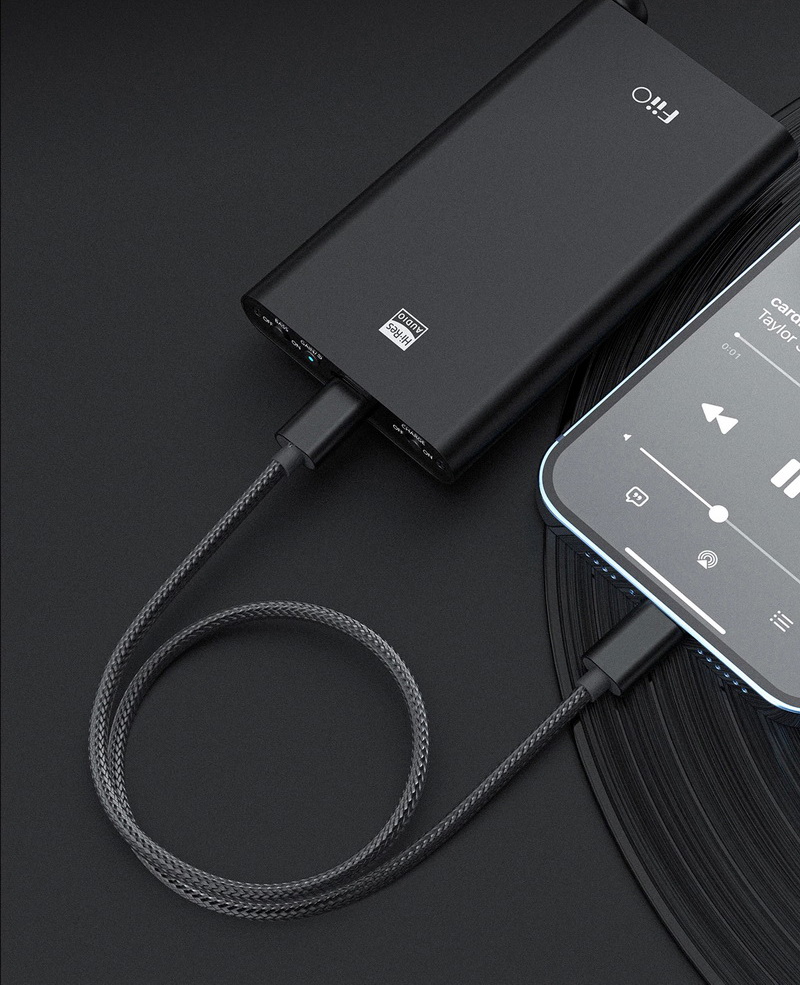 FiiO LT-LT4 อะแดปเตอร์ Type-C เป็น Lightning OTG ยาว 50 เซนติเมตร
