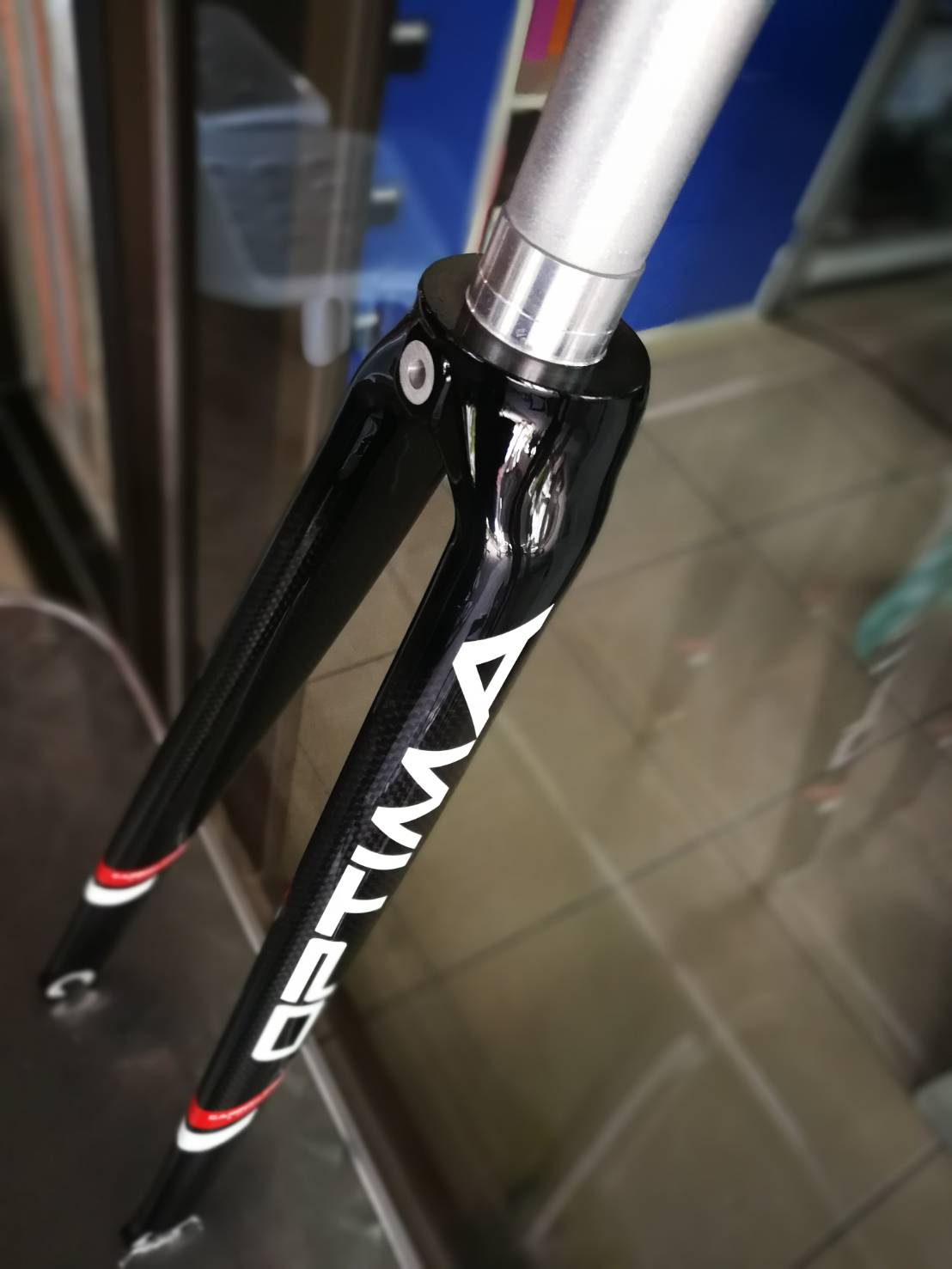 ตะเกียบเสือหมอบ OPTIMA CARBON FORK, 700C, ซางตรงอลู 1 1/8"