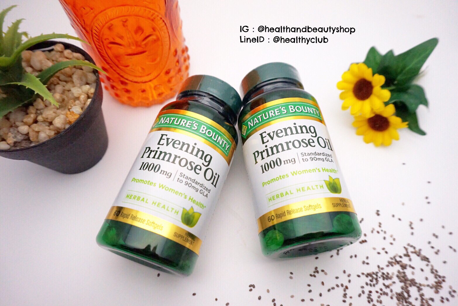 Nature's Bounty, Evening Primrose Oil, 1000 mg, 60 Softgels
