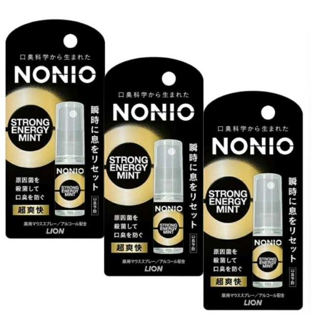 สเปรย์ดับกลิ่นปาก NONIO Mouth Spray by LION กลิ่น STRONG ENERGY MINT 5 ML