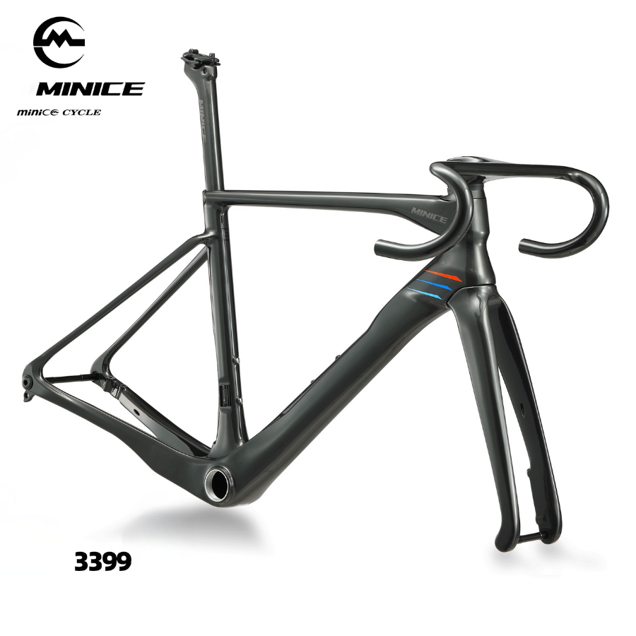 Minice R1 ชุดเฟรมคาร์บอนจักรยานถนน น้ำหนักเบา 1,050g | รองรับยาง 32C | รับประกัน 5 ปี – สั่งจองวันนี้!