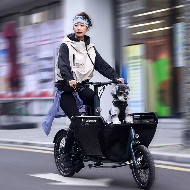 CLAMBER DIK-DIK จักรยานคาร์โก้ไฟฟ้า 2 ล้อ พรีเมียม ขนาดกะทัดรัด เข้าลิฟต์ได้! แบต 36V 20Ah วิ่งไกล 80 กม. กล่องพับได้