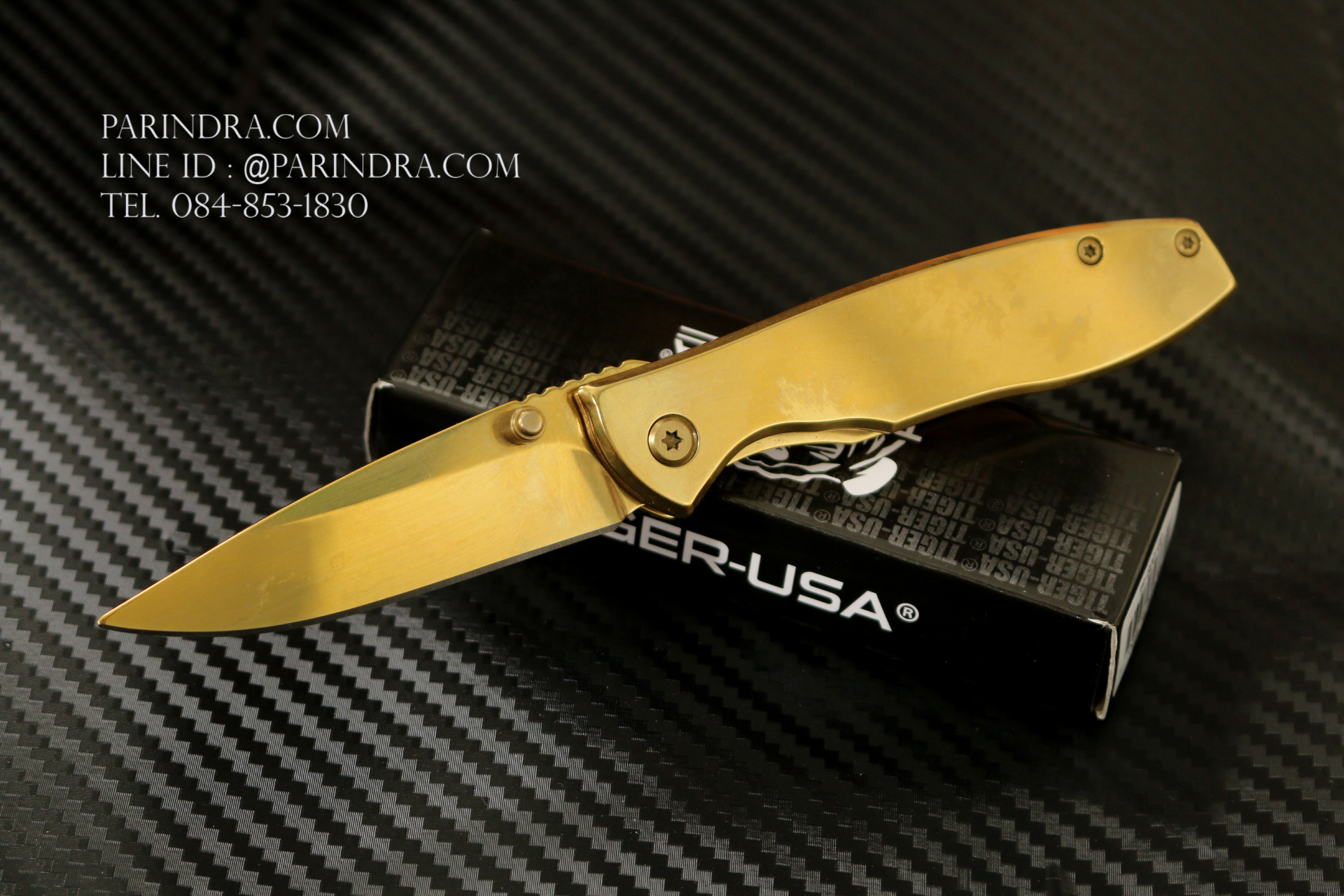 มีดพับพกพา Tiger USA รุ่น TF-800-GD Gold สีทอง สวยงาม แข็งแกร่ง