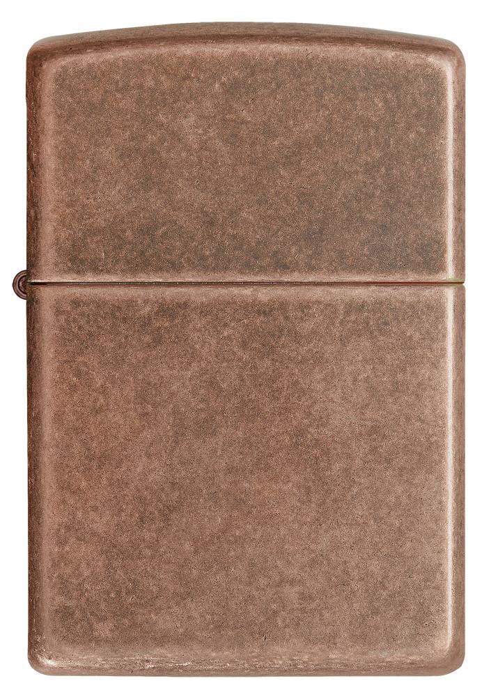 ไฟแช็คซิปโป้ ผิวลายทองแดงโบราณ Zippo 301FB Antique Copper Reddish Bright Metallic แท้นำเข้า 100%