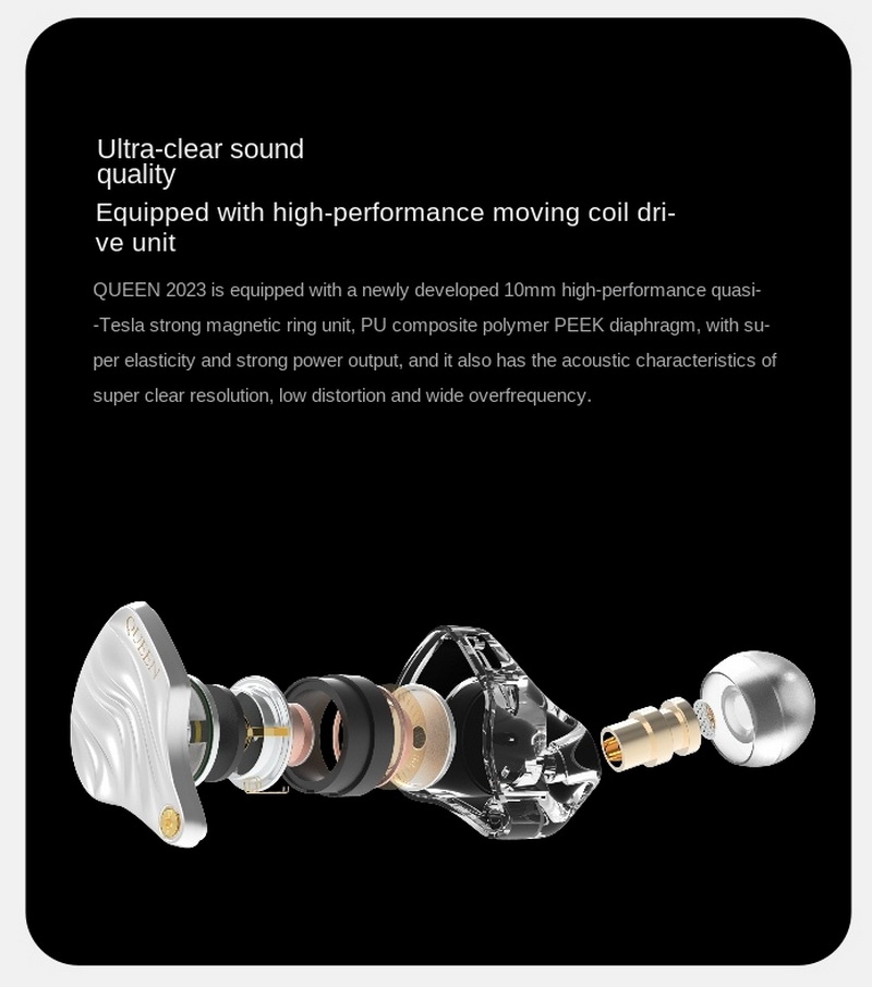 SuperTFZ QUEEN 2023 หูฟังแฟชั่นกระแสแรง สำหรับผู้รักเสียงเพลง ให้คุณภาพเสียงที่คมชัดเป็นพิเศษ ประกันศูนย์ไทย