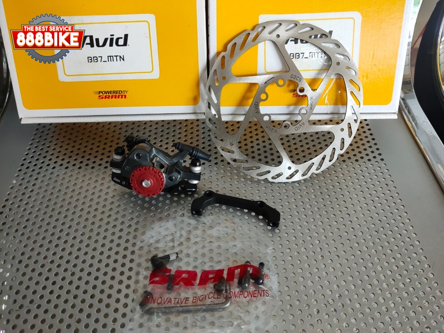 ชุดดิสเบรกสาย Avid BB7 MTB Mechanical Disc Brake ดิสค์เบรกเคเบิ้ล (ได้คาลิปเปอร์+ใบดิส) คู่ หน้าหลัง