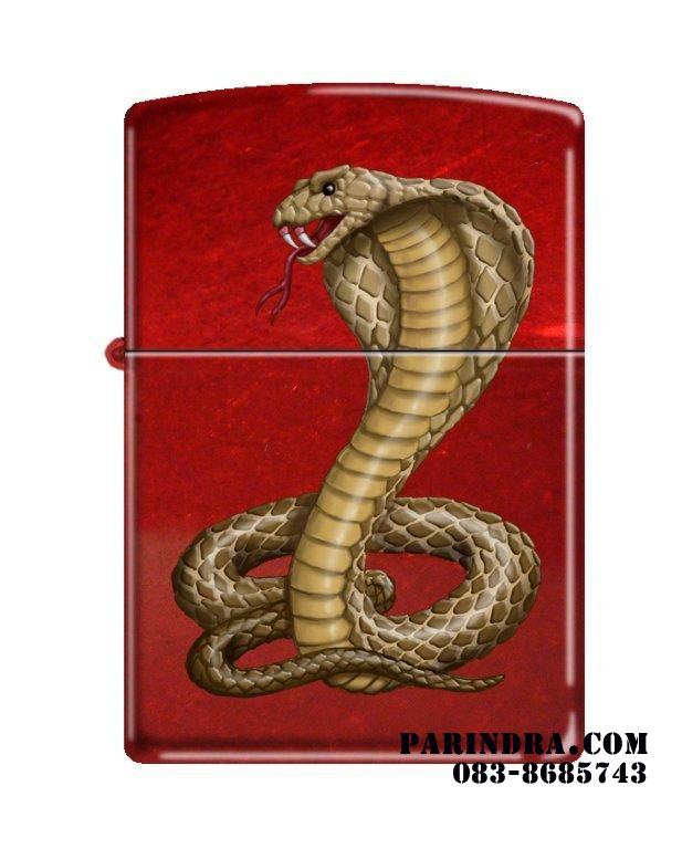 ไฟแช็ค Zippo แท้ "Cobra Snake" Candy Apple Red Lighter #Zippo Code 8951 แท้นำเข้า 100%