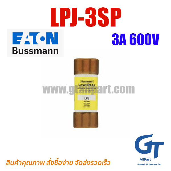 LPJ-3SP , 3A 600V ,Class J , Bussmann / Eaton