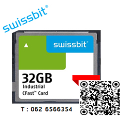 SWISSBIT,SFCA032GH1AD4TO-I-GS-226-STD,CFAST Card,32GB,Industrial CFast Card