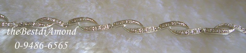 CL002RD+++สร้อยข้อมือเกรียว สวย ดูดีมากๆๆๆ+++งานฝังเรียบร้อยมากแบบจิกไข่ปลา งานเริ่ดหรู เหมือนจริงสุดๆ