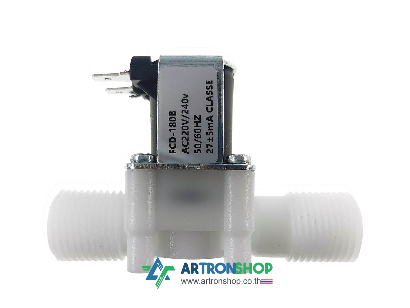 โซลินอยด์วาล์ว 220V AC ขนาด 4 หุน 1/2 นิ้ว ปกติปิด