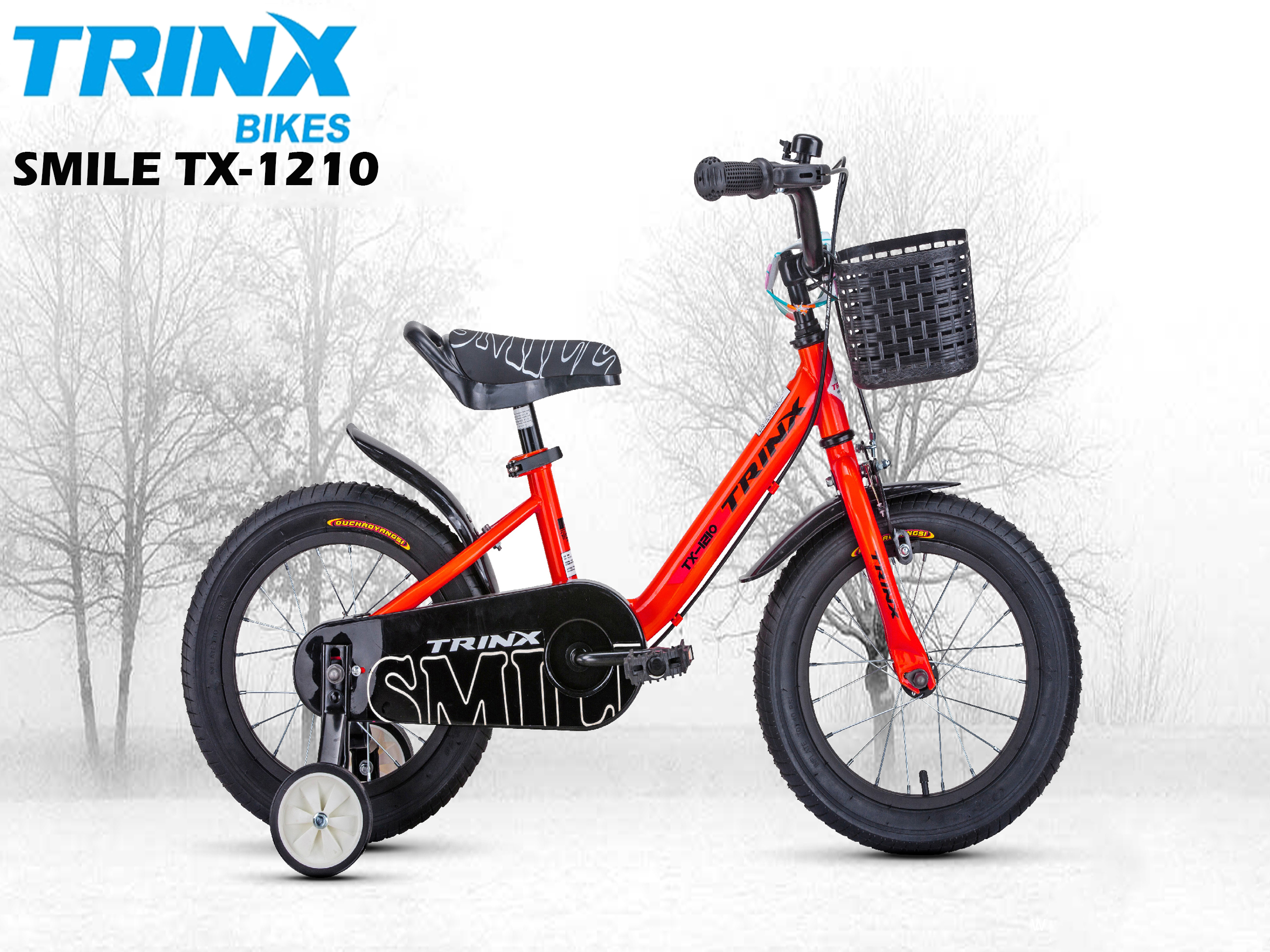 รถจักรยานเด็ก TRINX SMILE TX-1210 ล้อ12 นิ้ว เฟรมเหล็ก (ริมเบรค)
